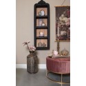Clayre & Eef Wall Rack 42x19x126 cm Black Wood Rectangle