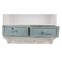 Clayre & Eef Etagère murale 56x13x60 cm Blanc Bois Rectangle
