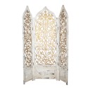 Clayre & Eef Room Divider 124x186 cm White Gold colored Wood Rectangle