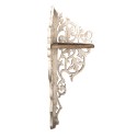 Clayre & Eef Etagère murale 42x42x120 cm Blanc Bois