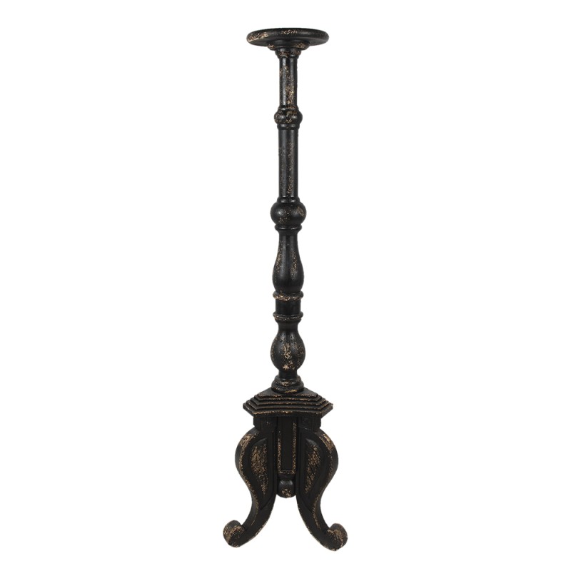 Clayre & Eef Candle holder 163 cm Black Wood