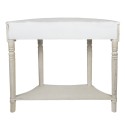 Clayre & Eef Side Table 100x40x84 cm White Wood