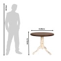 Clayre & Eef Sidetable  Ø 80x72 cm Bruin Hout Rond