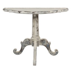 Clayre & Eef Sidetable  100x42x84 cm Wit Beige Hout