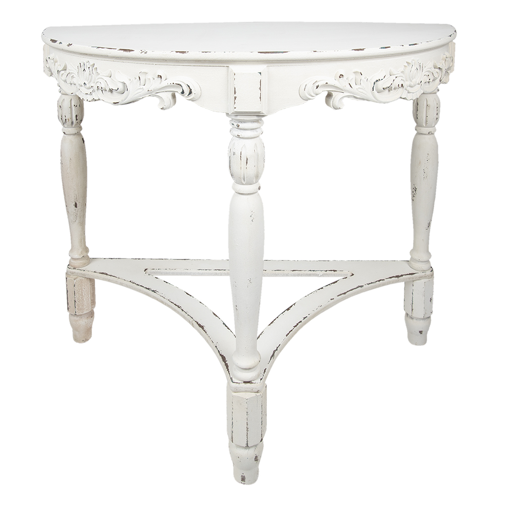 Clayre&Eef Sidetable 106x48x87 cm Wit Hout afbeelding