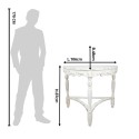 Clayre & Eef Side Table 106x48x87 cm White Wood