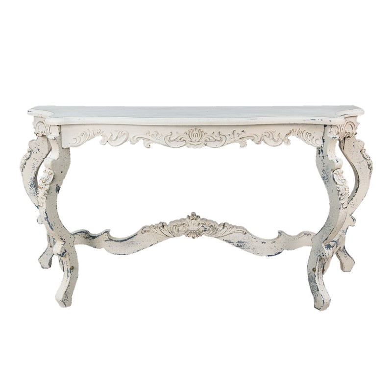 Clayre & Eef Beistelltisch 170x52x82 cm Weiß Holz