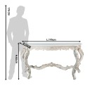 Clayre & Eef Beistelltisch 170x52x82 cm Weiß Holz