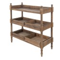 Clayre & Eef Table d'appoint 99x44x99 cm Marron Bois Rectangle