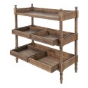 Clayre & Eef Table d'appoint 99x44x99 cm Marron Bois Rectangle