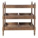 Clayre & Eef Table d'appoint 99x44x99 cm Marron Bois Rectangle
