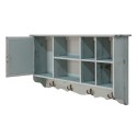 Clayre & Eef Wandkast  80x15x40 cm Blauw Hout