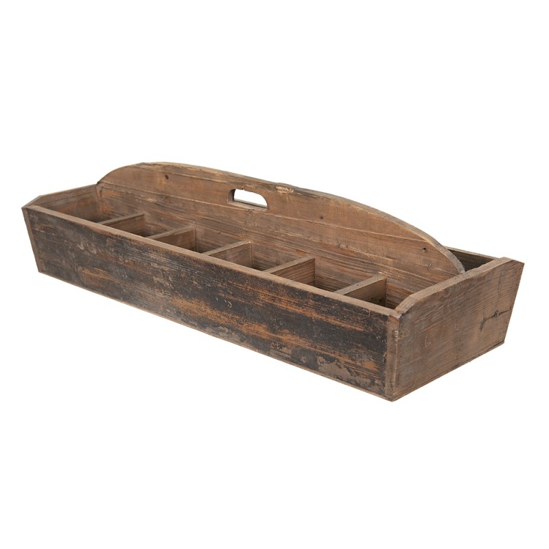 Clayre & Eef Houten kistje  88x32x23 cm Bruin Hout