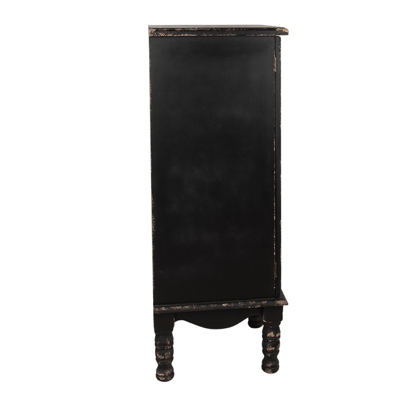 Clayre & Eef Storage Cabinet 46x42x111 cm Black Wood