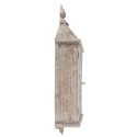 Clayre & Eef Wandkast  35x17x89 cm Grijs Hout Glas