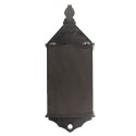 Clayre & Eef Wandkast  35x17x89 cm Grijs Hout Glas