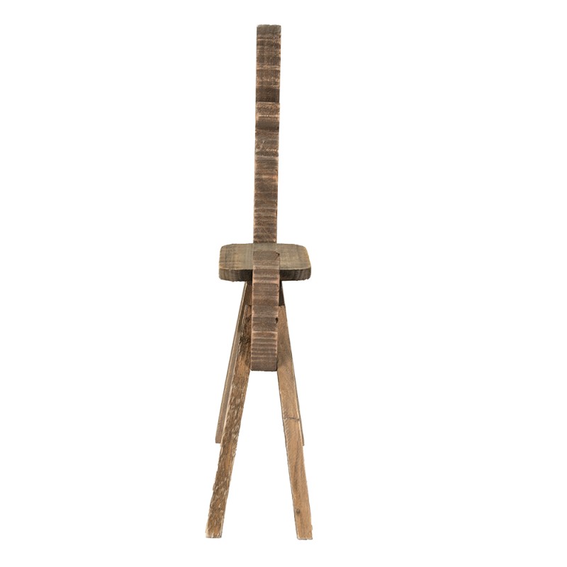 Clayre & Eef Tavolino per piante Renna  69 cm Marrone Legno