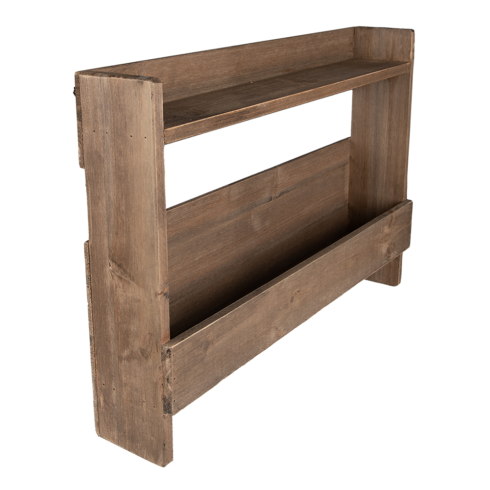 Wandrek 60X12X42 Cm Bruin Hout-image