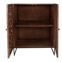 Clayre & Eef Wandkast  90x45x115 cm Bruin Hout Rechthoek Bloemen