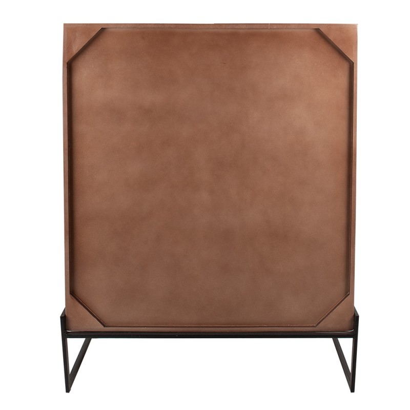 Clayre & Eef Wandkast  90x45x115 cm Bruin Hout Rechthoek Bloemen