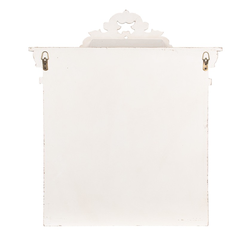 Clayre & Eef Etagère murale 51x20x60 cm Blanc Produit en bois