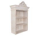 Clayre & Eef Wall Rack 51x20x77 cm White Wood product
