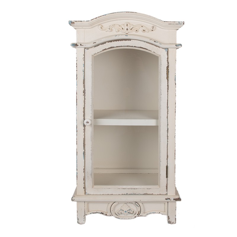 Clayre & Eef Wandkast  45x30x88 cm Wit Houtproduct