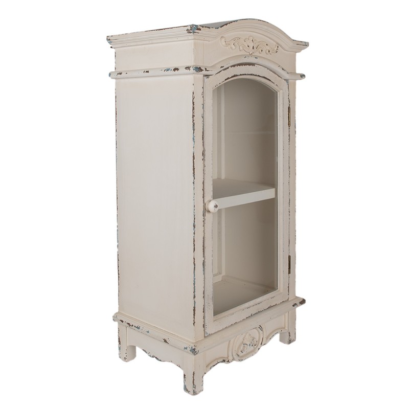 Clayre & Eef Wandkast  45x30x88 cm Wit Houtproduct
