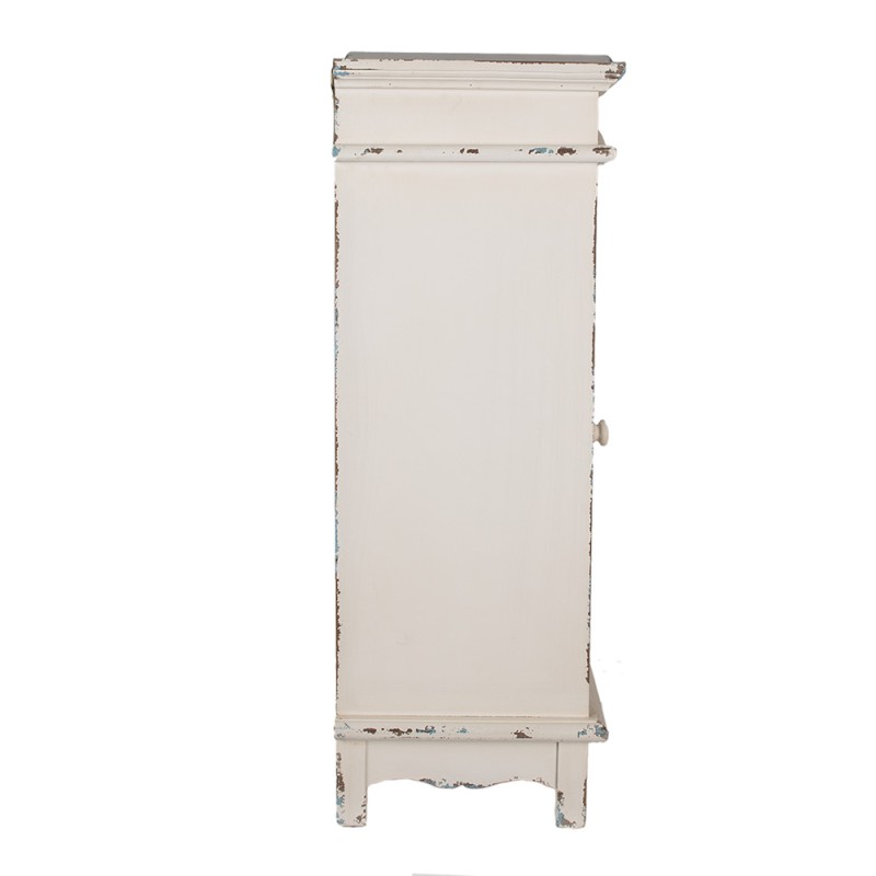 Clayre & Eef Wandkast  45x30x88 cm Wit Houtproduct