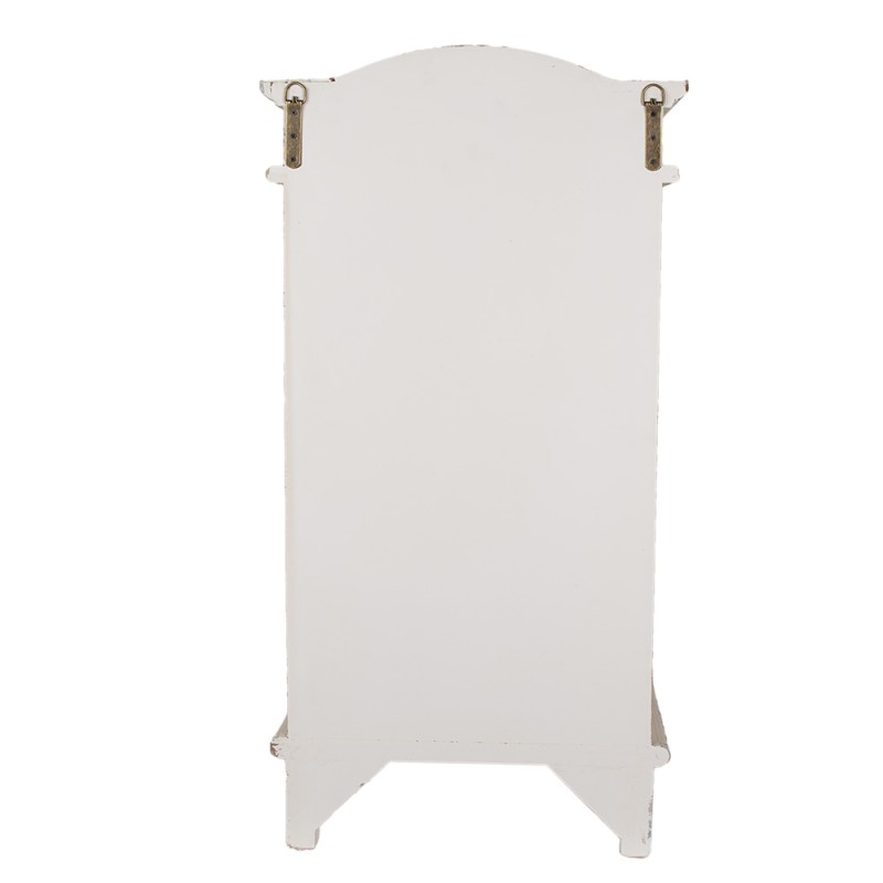 Clayre & Eef Wandkast  45x30x88 cm Wit Houtproduct