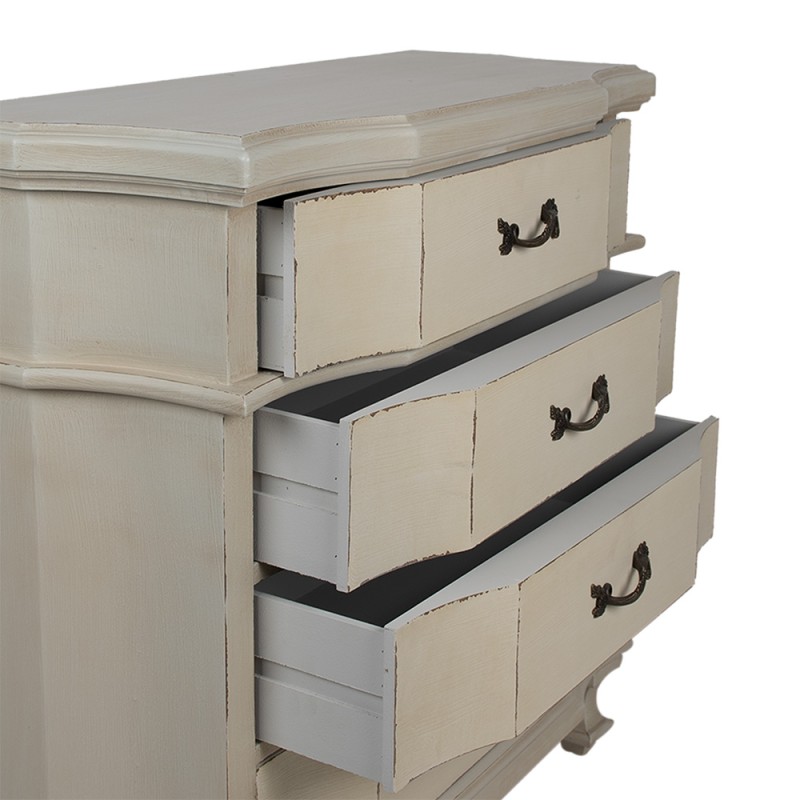 Clayre & Eef Ladekast  89x38x88 cm Beige Hout