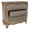 Clayre & Eef Buffet 92x40x86 cm Marron Beige Bois