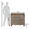 Clayre & Eef Buffet 92x40x86 cm Marron Beige Bois