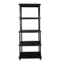 Clayre & Eef Libreria 80x40x210 cm Nero Legno