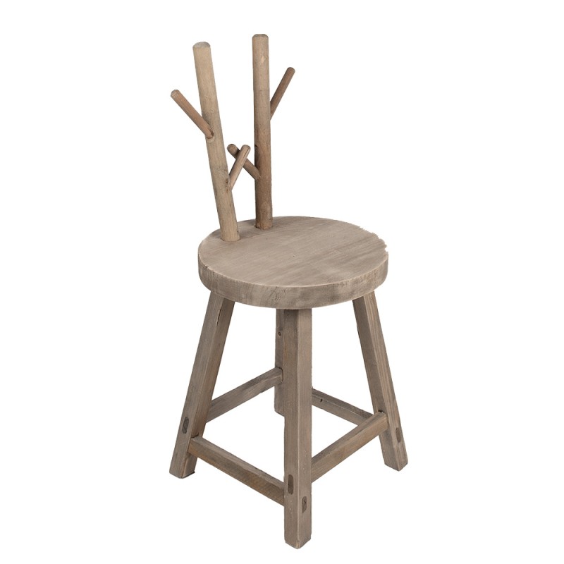 Clayre & Eef Table de plante 30x30x70 cm Marron Bois Bois de cerf