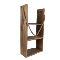 Clayre & Eef Scaffale da parete 28x16x59 cm Marrone Legno