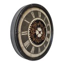 Clayre & Eef Horloge mural Ø 76 cm Noir Beige Plastique Rond