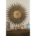 Clayre & Eef Horloge mural Ø 69 cm Couleur cuivre Fer Rond