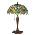 LumiLamp Lampe de table Tiffany Ø 41x60 cm Vert Verre