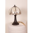 LumiLamp Table Lamp Tiffany Ø 25x42 cm  Beige Brown Glass