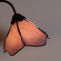 LumiLamp Lampe de table Tiffany 30x48 cm  Rose Verre