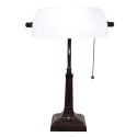 LumiLamp Tafellamp  26x23x42 cm Wit Metaal Glas