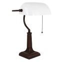 LumiLamp Tafellamp  26x23x42 cm Wit Metaal Glas