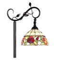LumiLamp Lampadaire Tiffany 40x27x152 cm  Marron Verre Fleurs