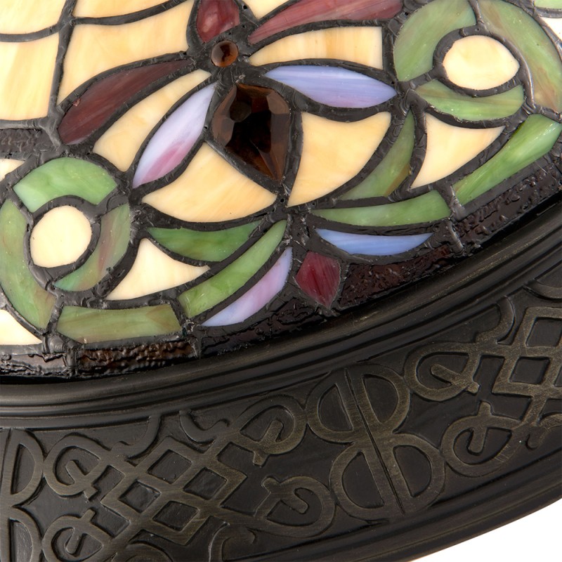 Lumilamp Ceiling Lamp Tiffany Ø 38x20 cm Yellow Glass