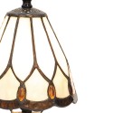 LumiLamp Table Lamp Tiffany Ø 14x31 cm  White Glass