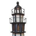 LumiLamp Table Lamp Tiffany Lighthouse 11x11x25 cm  Brown Beige Glass