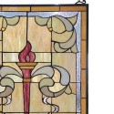LumiLamp Tiffany Glass Panel 50x78 cm Green Glass Rectangle