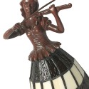 Lumilamp Table Lamp Tiffany Woman 15x15x27 cm Brown White Glass