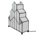 LumiLamp Lampe de table Tiffany 30x4x25 cm  Blanc Verre